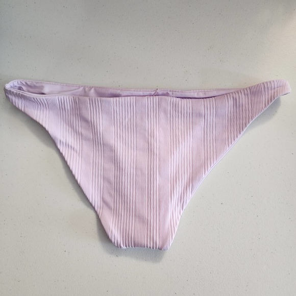 L*Space Pointelle Rib Camacho Bikini Bottom Lavender Size XL NWT - Picture 5 of 6